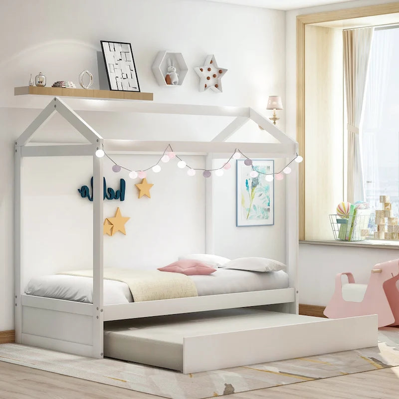 House Bed with Trundle